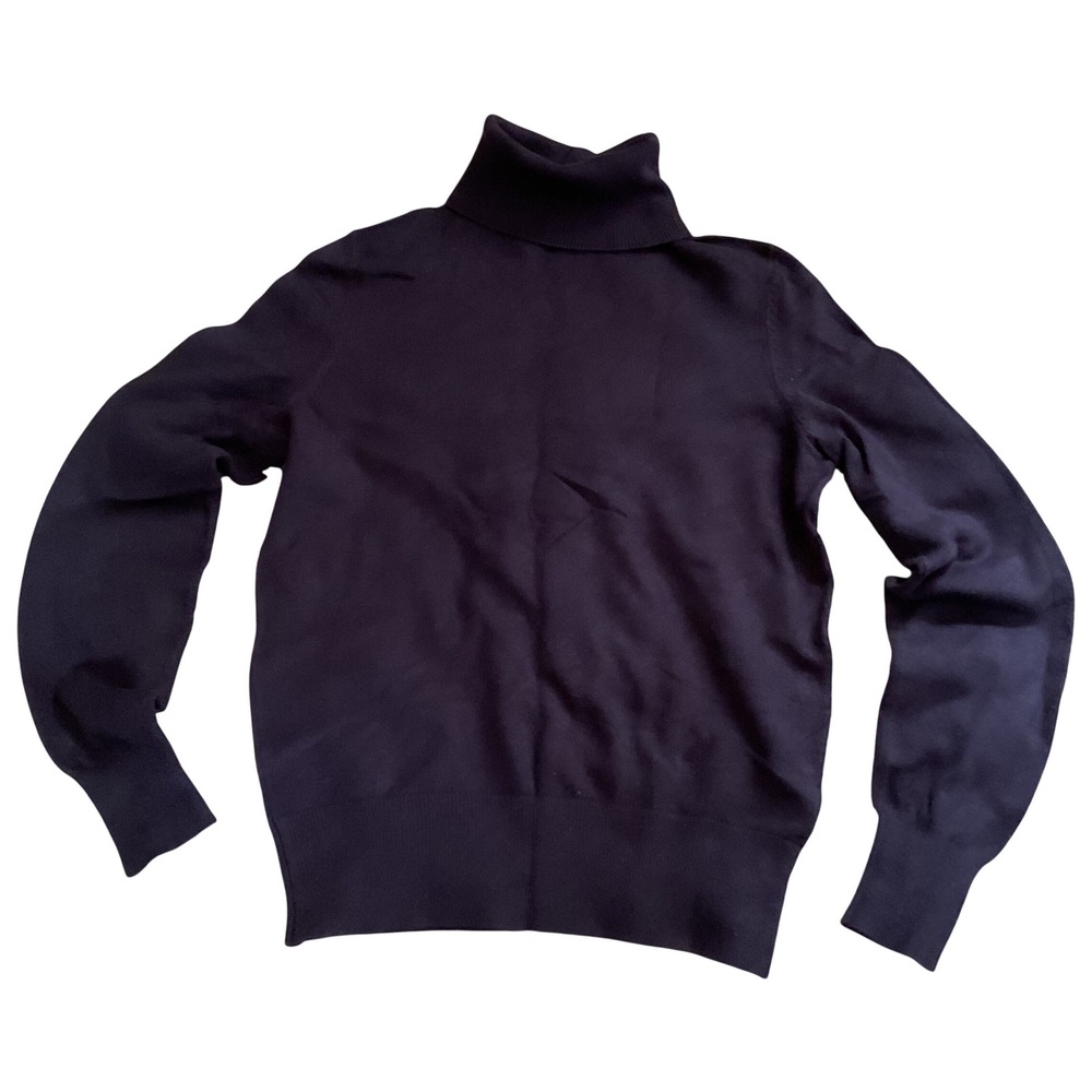 HM LOGG Basique Navy Blue Turtleneck Sweater Womens XS Long‎ Sleeve Knit Top